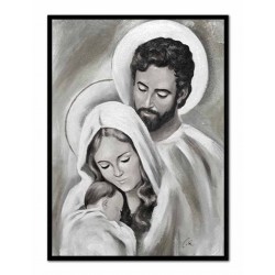  Obraz Świętej Rodziny na ślub 53x73 cm malowany na płótnie olejny