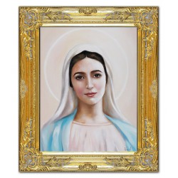  Obraz Matki Boskiej 54x64cm obraz ręcznie malowany na płótnie