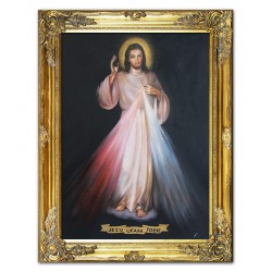  Obraz z Jezusem Chrystusem 64x86cm obraz ręcznie malowany na płótnie