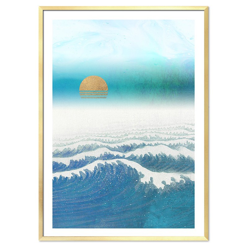  Obraz plakat na płótnie morze 53x73cm