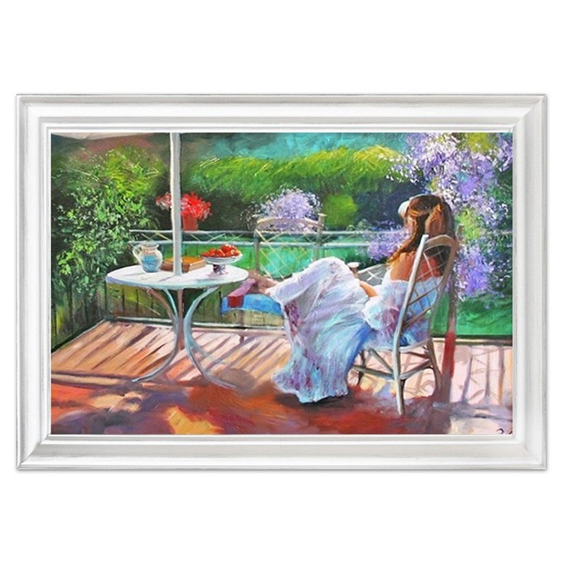  Obraz olejny ręcznie malowany Kobieta 75x105cm