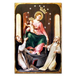  Obraz Matki Boskiej z Dzieciątkiem ręcznie malowany płótno