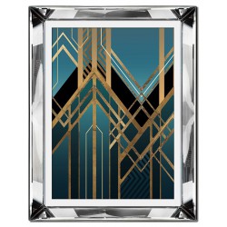 Obraz w lustrzanej ramie Art Deco 41x51cm Abstrakcja
