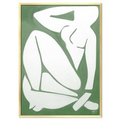  Obraz ręcznie malowany na płótnie zielony Henri Matisse naga kobieta