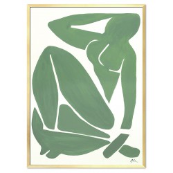  Obraz ręcznie malowany na płótnie zielony Henri Matisse naga kobieta 53x73cm