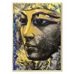  Obraz olejny ręcznie malowany 53x73cm Twarz faraona