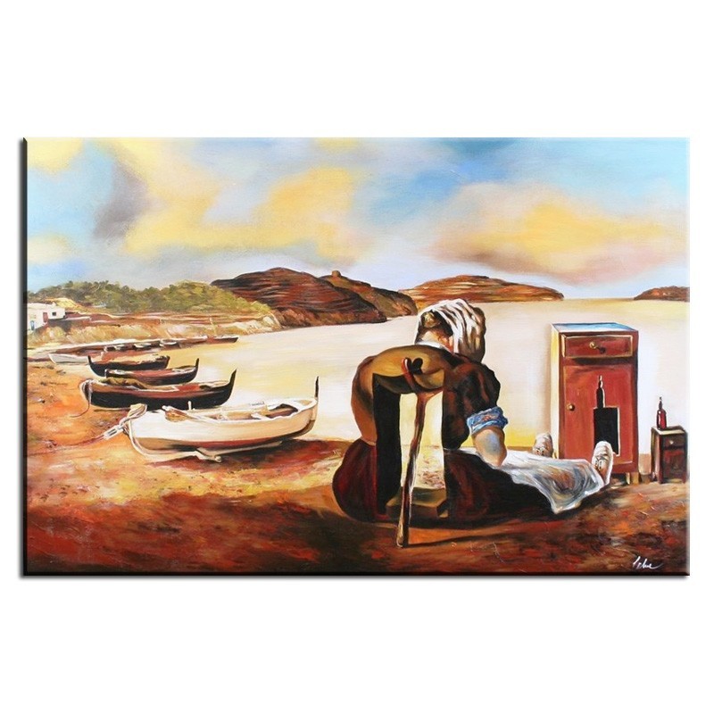  Obraz olejny ręcznie malowany Salvador Dali Odstawienie mebli od piersi kopia 60x90cm