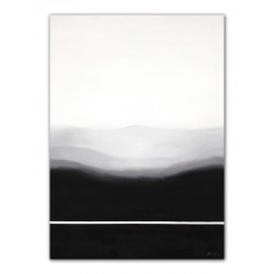  Obraz olejny ręcznie malowany czarno biały