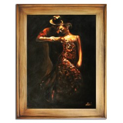 Obraz olejny ręcznie malowany Para Zakochanych w tańcu 72x92cm