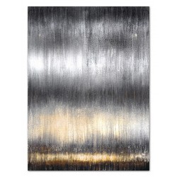  Obraz olejny ręcznie malowany 110x150cm Czarny deszcz