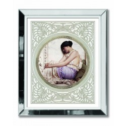  Obraz w lustrzanej ramie klasyka kobieta renesansu 51x61cm