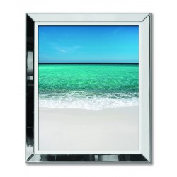  Obraz w lustrzanej ramie spokojna plaża 51x61cm