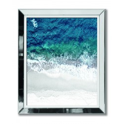  Obraz w lustrzanej ramie morska fala 51x61cm