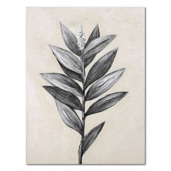  Obraz olejny ręcznie malowany 110x150cm czarno biały