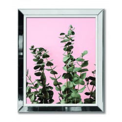  Obraz w lustrzanej ramie rośliny Pink Coctail 51x61cm
