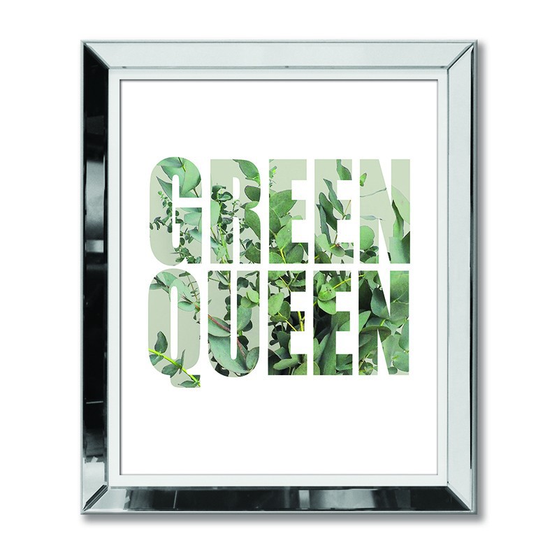  Obraz w lustrzanej ramie Green Queen 51x61cm