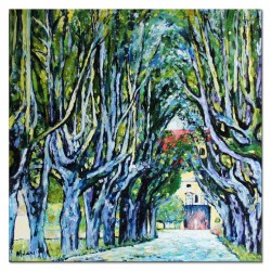  Obraz Gustava Klimta Aleja drzew w parku przy zamku Kammer 60x60cm