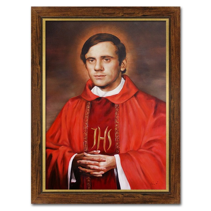  Obraz religijny olejny ręcznie malowany 62x82 cm