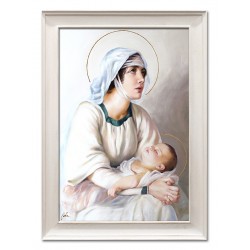  Obraz olejny ręcznie malowany 76x106 cm Matka Boska