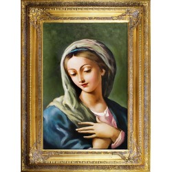  Obraz olejny ręcznie malowany 72x92 cm Matka Boska