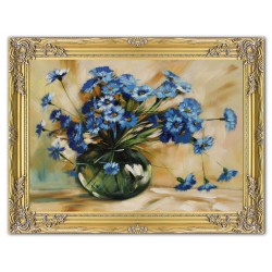 Obraz olejny ręcznie malowany Kwiaty 64x84cm