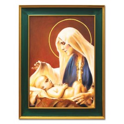  Obraz olejny ręcznie malowany 66x86 cm Matka Boska
