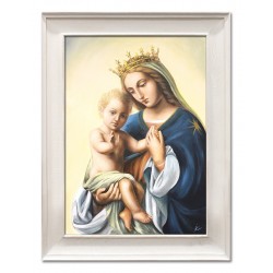  Obraz olejny ręcznie malowany 66x86 cm Matka Boska