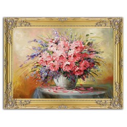  Obraz olejny ręcznie malowany Kwiaty