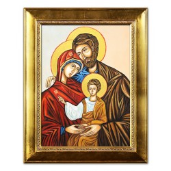  Obraz olejny ręcznie malowany 37x47cm Święta Rodzina na ślub