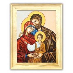  Obraz olejny ręcznie malowany 41x51cm Święta Rodzina na ślub