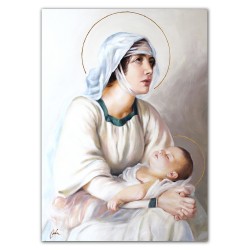  Obraz olejny ręcznie malowany 50x70cm Matka Boska