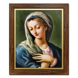  Obraz olejny ręcznie malowany 52x62 cm Matka Boska