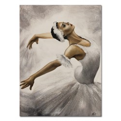  Obraz olejny ręcznie malowany 50x70cm Baletnica w tańcu