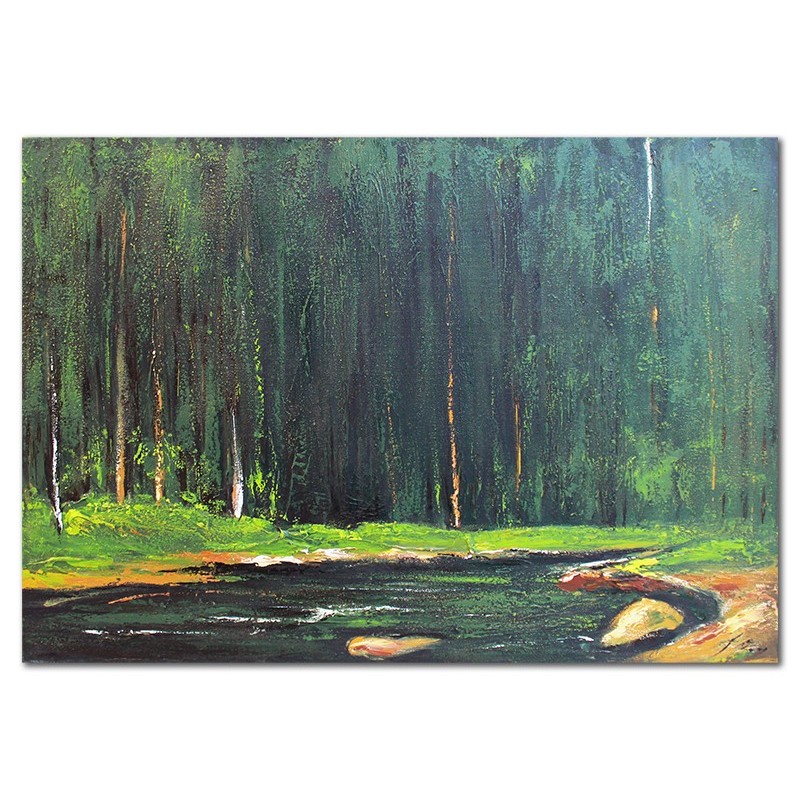  Obraz olejny ręcznie malowany 50x70cm Krajobraz
