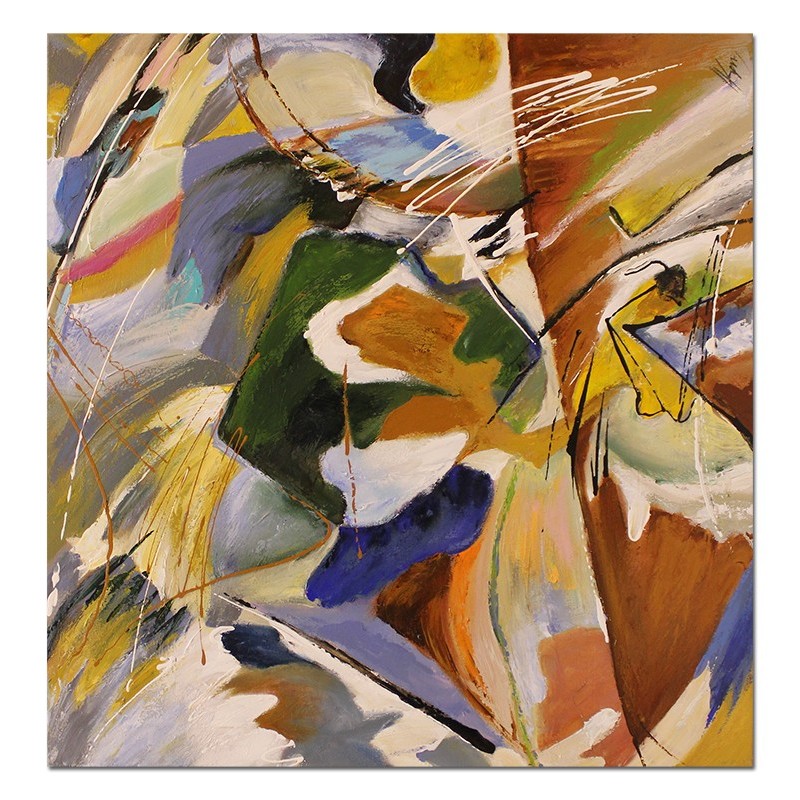  Obraz olejny ręcznie malowany 60x60 obraz z kwiatami
