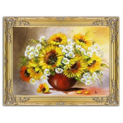  Obraz olejny ręcznie malowany Kwiaty