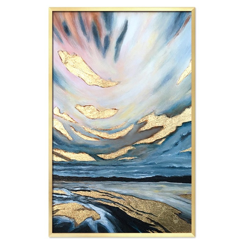  Obraz olejny ręcznie malowany 63x93cm Abstrakcja