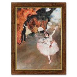  Obraz olejny ręcznie malowany 62x82 Baletnica w tańcu