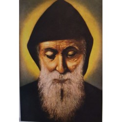  Obraz olejny ręcznie malowany religijny 30x40cm św. Charbel