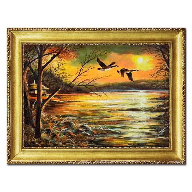  Obraz olejny ręcznie malowany Pejzaż 65x85cm