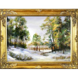  Obraz olejny ręcznie malowany Pejzaż 64x83cm