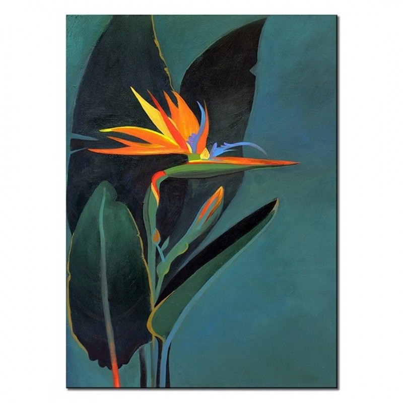  Obraz olejny ręcznie malowany Kwiat 50x70cm