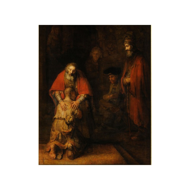  Obraz olejny ręcznie malowany 40x50 cm Rembrandt Powrót Syna Marnotrawnego