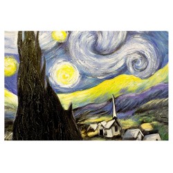 Obraz Vincenta van Gogha Gwiaździsta noc kopia 64x84cm