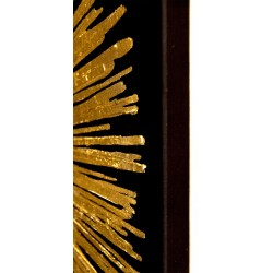  Obraz Z drobinkami złota LUX olejny ręcznie malowany 60x60cm Słońce