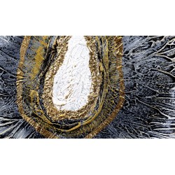  Obraz malowany Oko Wulkanu 90x90cm