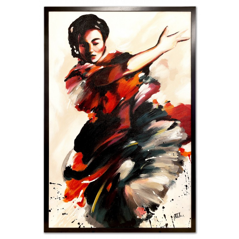  Obraz olejny ręcznie malowany Zakochana w tango 63x93cm