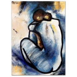  Obraz Pablo Picasso Niebieski akt kopia 110x150cm olejny ręcznie malowany na płótnie