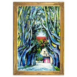  Obraz Gustava Klimta Aleja drzew w parku przy zamku Kammer 94x134cm
