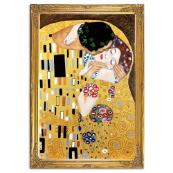  Obraz malowany Gustava Klimta Pocałunek 94x134cm